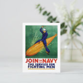 Doe mee aan de marine briefkaart (Staand voorkant)