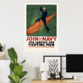 Doe mee aan de marine poster (Thuiskantoor)