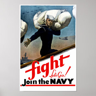 Doe mee aan de marine - WW2 Poster