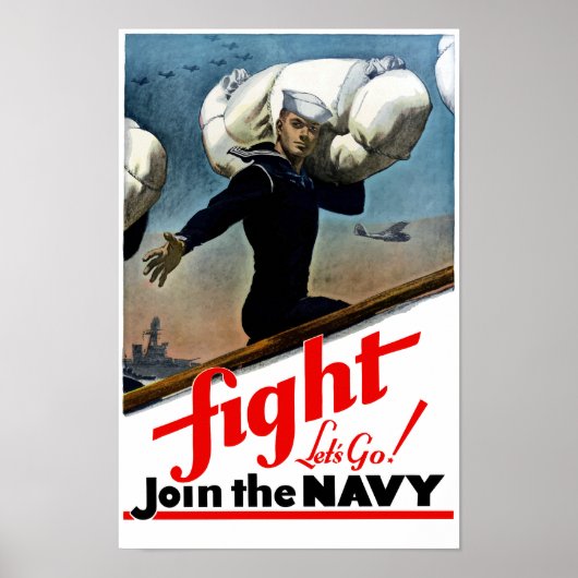 Doe mee aan de marine - WW2 Poster (Voorkant)