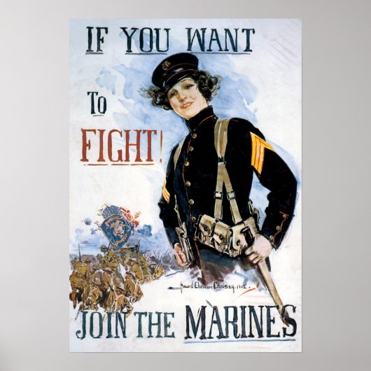Doe mee aan de mariniers poster (Voorkant)