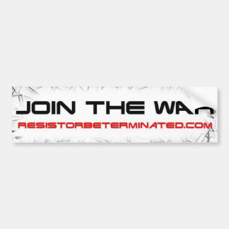 Doe mee aan de oorlog bumpersticker