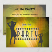 Doe mee aan de partijuitnodiging kaart (Voorkant / Achterkant)