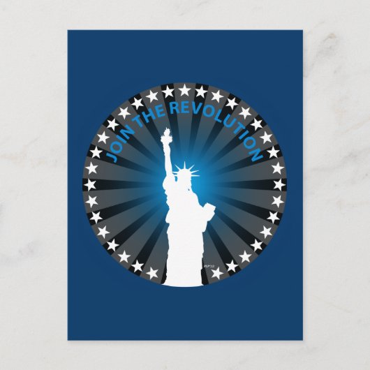 Doe mee aan de revolutie briefkaart (Voorkant)