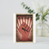 Doe mee aan de revolutie briefkaart (Staand voorkant)
