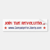 Doe mee aan de revolutie! Bumpersticker (Voorkant)