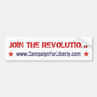 Doe mee aan de revolutie! Bumpersticker
