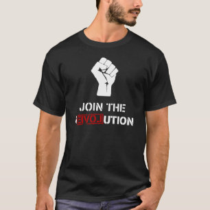 Doe mee aan de revolutie - zwarte Mannen T-shirt