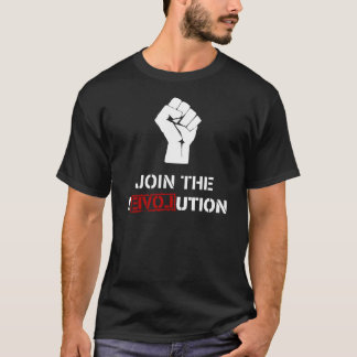 Doe mee aan de revolutie - zwarte Mannen T-shirt