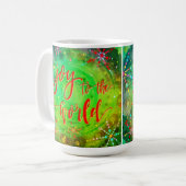 Doe mee aan de sneeuwvlok van de wereld koffiemok (Voorkant links)