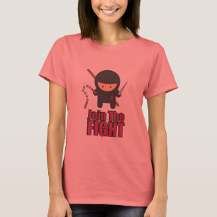 Doe mee aan de strijd tegen borstkanker t-shirt