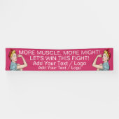 Doe mee aan de strijd tegen kanker spandoek (Horizontaal)