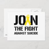 Doe mee aan de strijd tegen zelfmoord briefkaart (Voorkant / Achterkant)