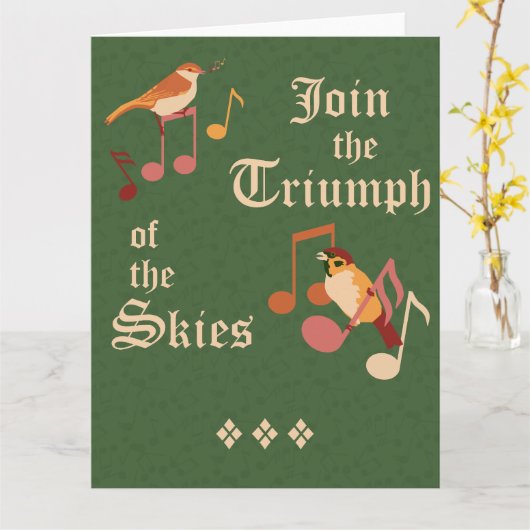 Doe mee aan de triomf van de hemel kaart (Gele Bloem)