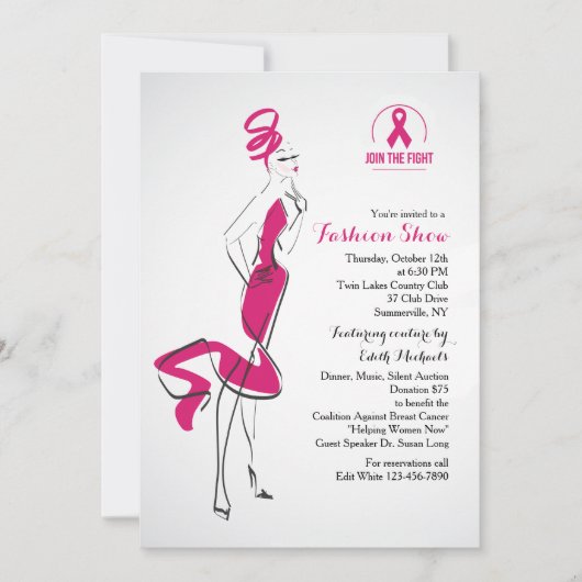 Doe mee aan de uitnodiging van het Show van de Mod (Voorkant)