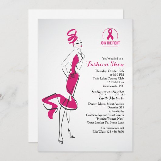 Doe mee aan de uitnodiging van het Show van de Mod (Voorkant / Achterkant)