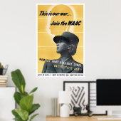 Doe mee aan de WAAC — WW2 Poster (Thuiskantoor)