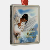 Doe mee aan de wereld. Afrikaanse Amerikaanse enge Metalen Ornament (Rechts)