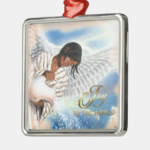 Doe mee aan de wereld. Afrikaanse Amerikaanse enge Metalen Ornament (Links)