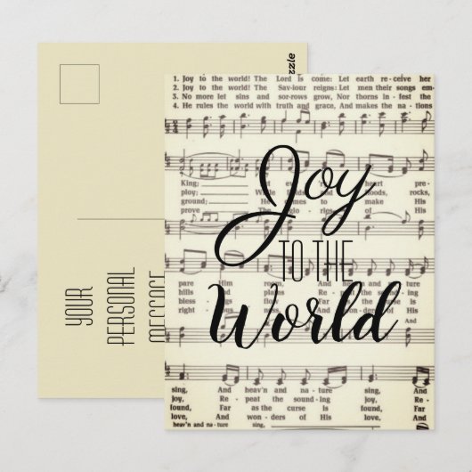 Doe mee aan de wereld briefkaart (Voorkant / Achterkant)