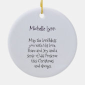 Doe mee aan de wereld De Heer is gekomen, geperson Keramisch Ornament (Achterkant)