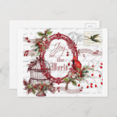 Doe mee aan de wereld feestdagenkaart (Voorkant / Achterkant)