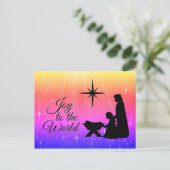 Doe mee aan de wereld, kerstfeestdag feestdagenkaart (Staand voorkant)