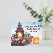 Doe mee aan de wereld, kerstkarol feestdagenkaart (Staand voorkant)