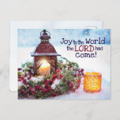 Doe mee aan de wereld, kerstkarol feestdagenkaart (Voorkant / Achterkant)