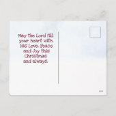 Doe mee aan de wereld, kerstkarol feestdagenkaart (Achterkant)