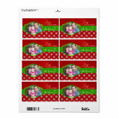 Doe mee aan de wereld - kerstlabels etiket (Full Sheet)
