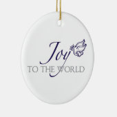 Doe mee aan de wereld kerstversiering keramisch ornament (Rechts)