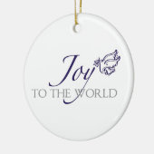 Doe mee aan de wereld kerstversiering keramisch ornament (Links)