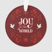 Doe mee aan de wereld kerstversiering ornament (voorkant)