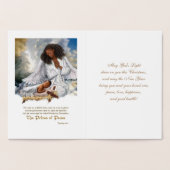 Doe mee aan de wereld. Luxe echte Folie kerstKaart Folie Kaarten (Binnen)