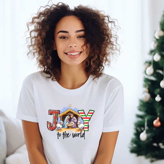 Doe mee aan de wereld met kerstfeest T-shirt