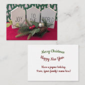 Doe mee aan de wereld notitiekaartje (Voorkant / Achterkant)