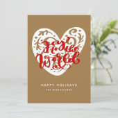 Doe mee aan de wereld | PRETTIGE FEESTDAGEN Kaart (Staand voorkant)