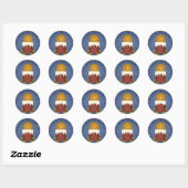 Doe mee aan de wereld ronde sticker (Vel)