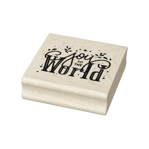 Doe mee aan de wereld rubberstempel