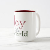 Doe mee aan de wereld tweekleurige koffiemok (Voorkant rechts)