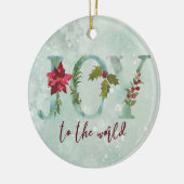 Doe mee aan de wereldbloeiende winter keramisch ornament (Links)