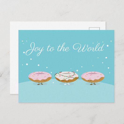 Doe mee aan de Werelddonuts | BRIEFKAART (Voorkant / Achterkant)