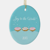 Doe mee aan de Werelddonuts | Versiering Keramisch Ornament (Rechts)