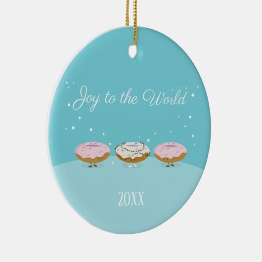 Doe mee aan de Werelddonuts | Versiering Keramisch Ornament (Rechts)