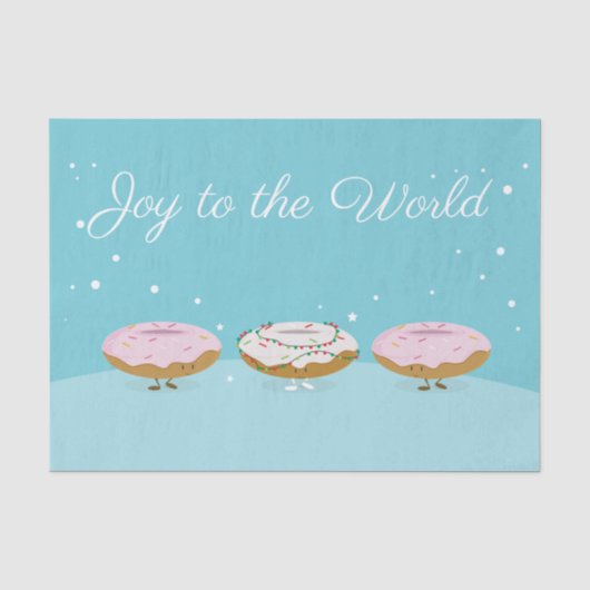 Doe mee aan de Werelddonuts | Weefselpapier Tissuepapier (Voorkant)