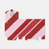 Doe mee aan de Wereldwijde feestdag, roze en rode  Bedankdoosjes (Uitgevouwen)