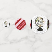 Doe mee aan de Wereldwijde feestdag, roze en rode  Confetti (Voorkanten)