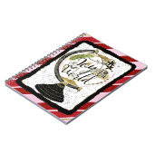 Doe mee aan de Wereldwijde feestdag, roze en rode  Notitieboek (Linkerzijde)