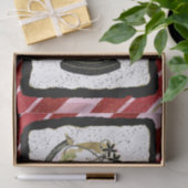 Doe mee aan de Wereldwijde feestdag, roze en rode  Tissuepapier (Geschenk)